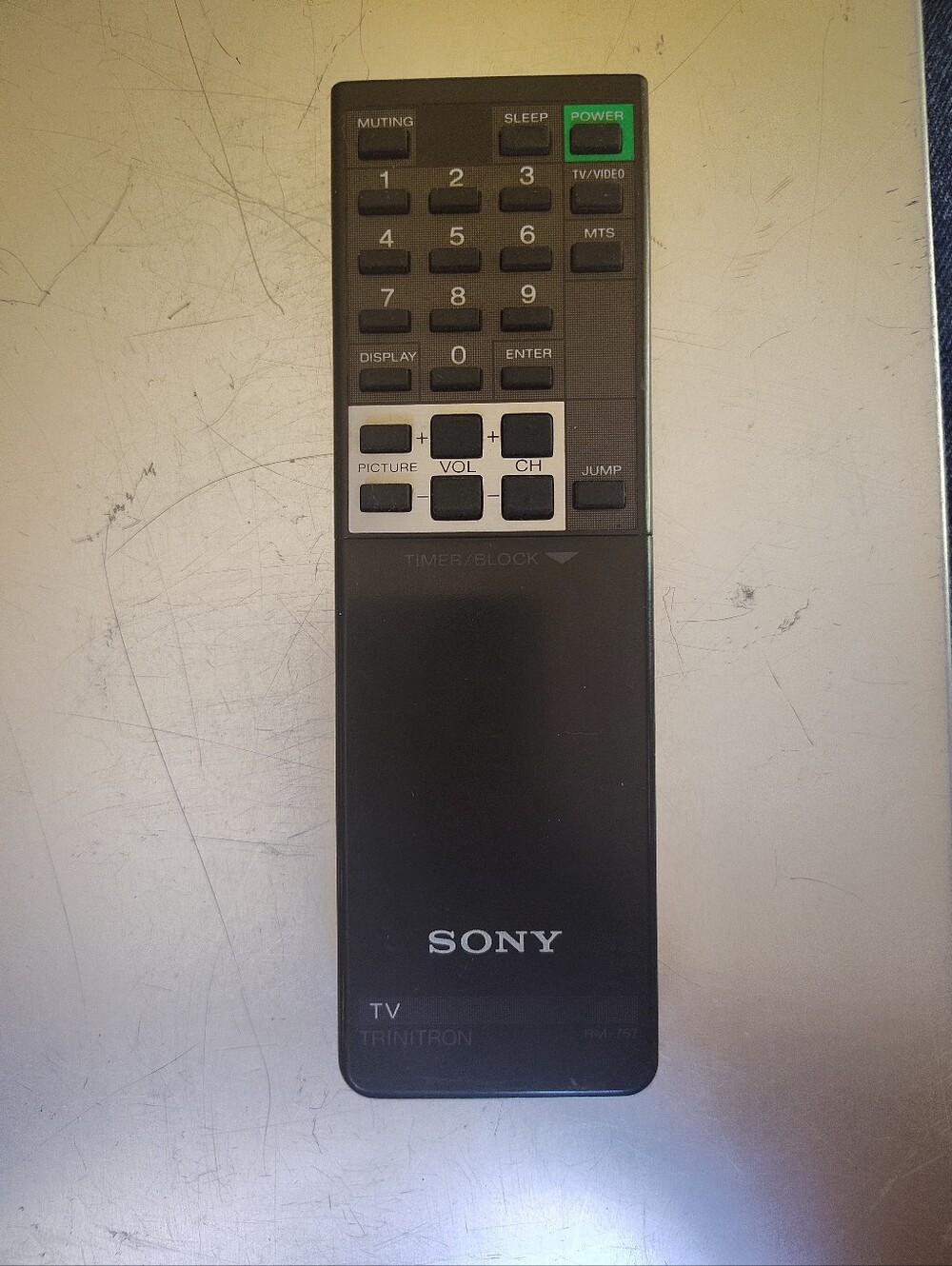 Sony Remote Control RM-757 Trinitron TV Replacement